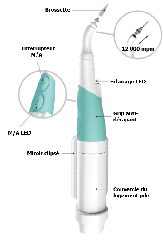 Hygiène bucco-dentaire, brosse sonique, brossette interdentaire, tartre, plaque dentaire, nettoyage sonique, espaces interdentaires, LED, résidus alimentaires, couronnes, bridges, prothèses, déchaussement, bagues orthodontiques, France, Var