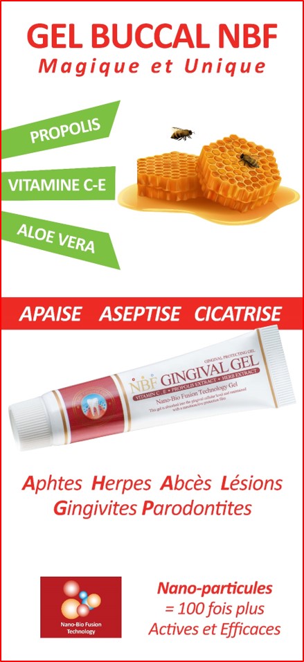 gelgingivalnbf.fr, gel gingival, NBF, gingivites, lésions buccales, affections gingivales, aphtes, herpes, périimplantite, péri-implantite, indolore, nano émulsion, Nanotechnologie, biotechnologies, dentifrice, bain de bouche, mauvaise haleine, halitose, vitamine C, vitamine E, propolis, France, Var